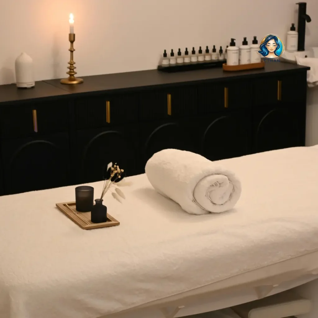 Comfortable massage room at a premium spa in Gulshan designed for privacy, relaxation, and a peaceful wellness experience